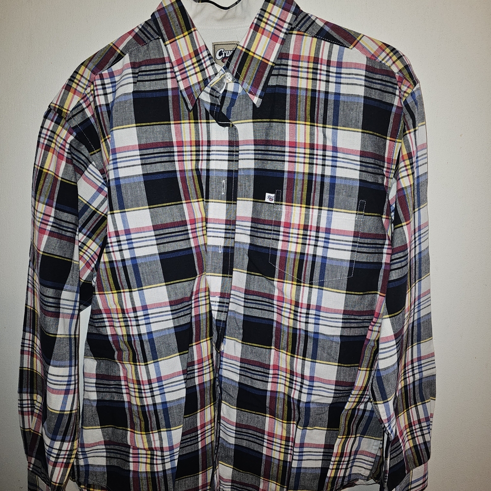 Cruel Girl Multicolor Plaid Button Down Shirt